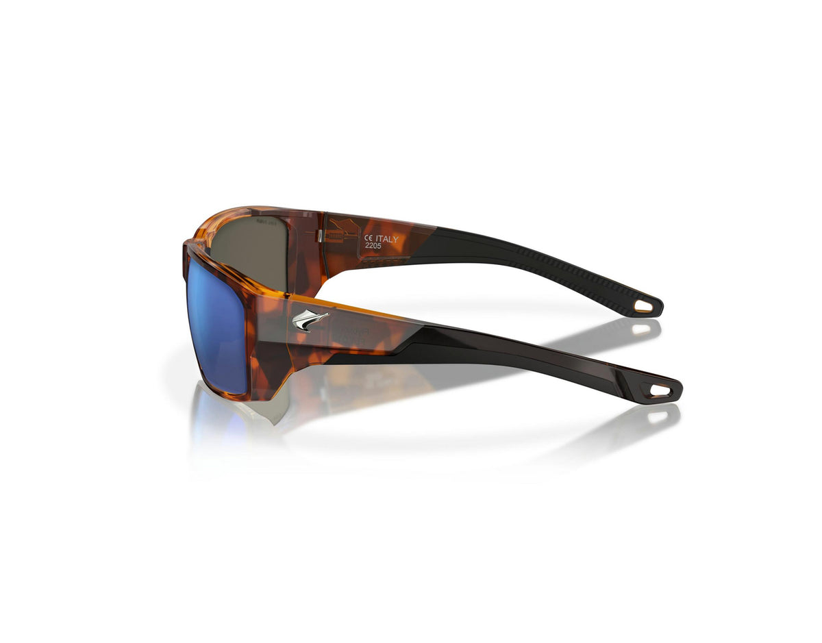 Fin-Nor Flybridge Matte Sienna Tortoise Blue Mirror Glass Lens