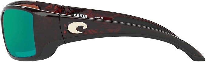 Costa Del Mar Blackfin Tortoise / Green Mirror Polarized Poly Lens