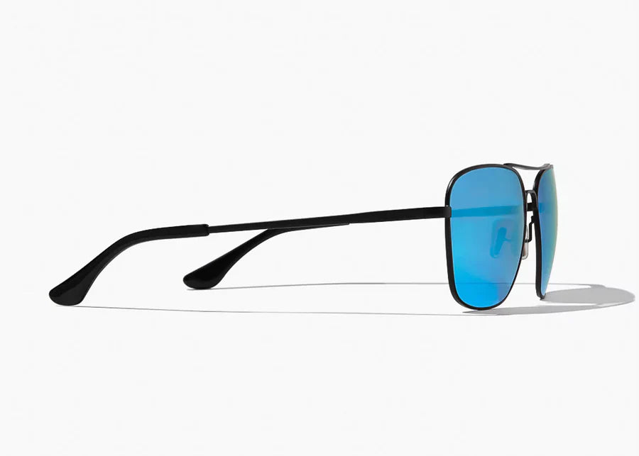 Bajip Sunglasses Snipes Black Blue Polarized Poly Lens