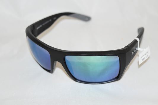 Bajio Sunglasses Nato Matte Black Blue Mirror Polarized Glass Lens