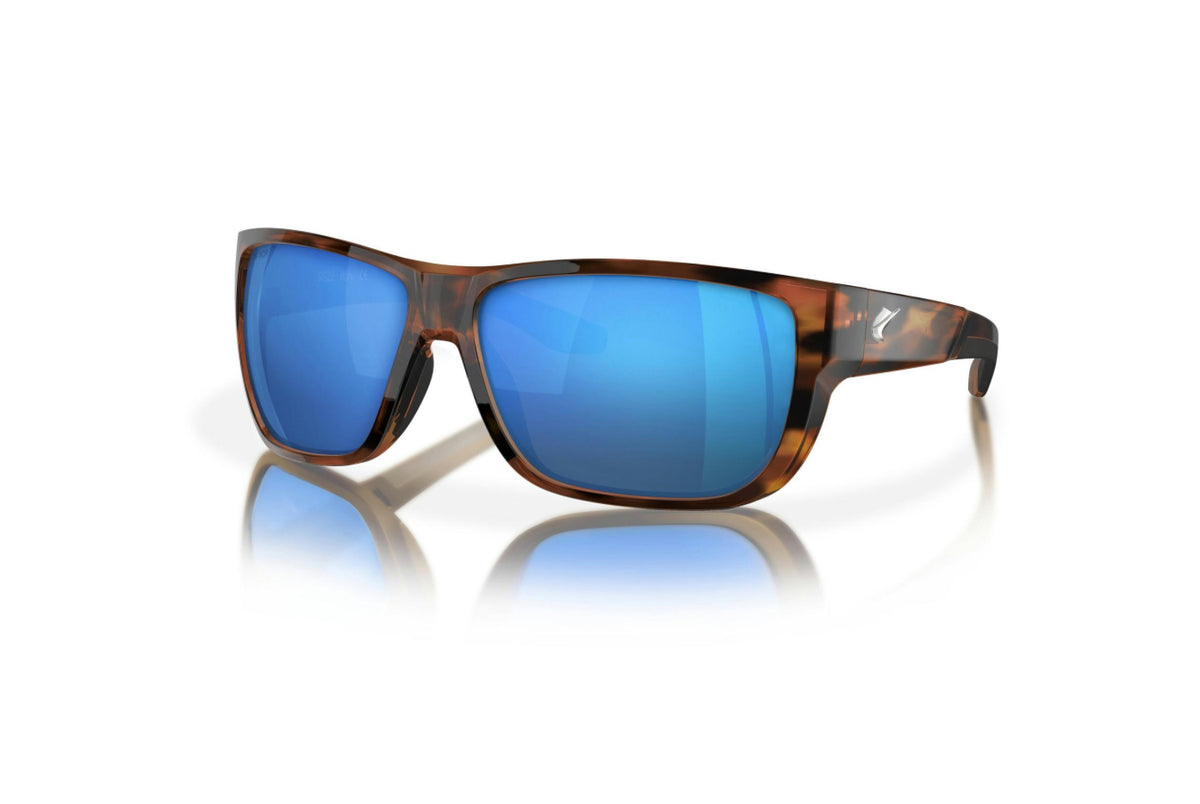 Fin-Nor 12/0 Matte Tea Tortoise Blue Mirror Glass Lens