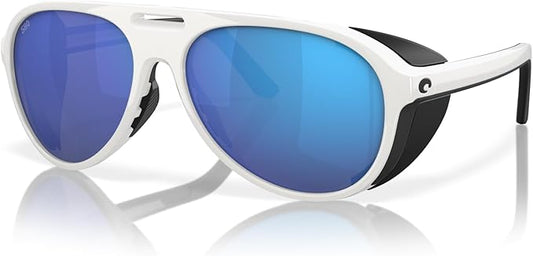 Costa Del Mar Grand Catalina Hull White / Blue Mirror Glass Polarized Lens