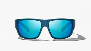 Bajio Sunglasses Piedra Matte Vin Blue Mirror Glass Lens