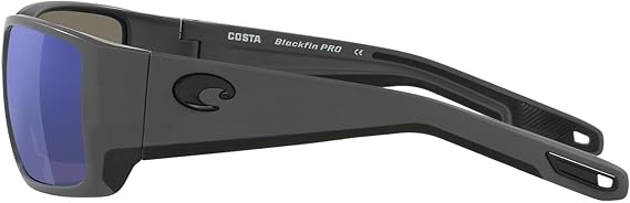 Costa Del Mar Blackfin Pro Matte Gray / Blue Mirror Glass Polarized Lens