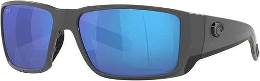 Costa Del Mar Blackfin Pro Matte Gray / Blue Mirror Glass Polarized Lens