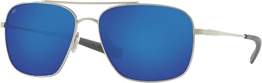 Costa Del Mar Canaveral Palladium / Blue Mirror Polarized Glass Lens