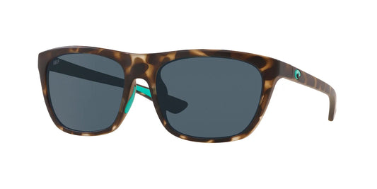Costa Del Mar Cheeca Matte Shallow Tortoise / Grey Polarized Poly Lens
