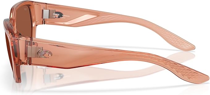 Costa Del Mar Clemente Translucent Pink Sands / Copper Polarized Poly Lens
