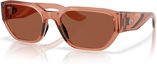 Costa Del Mar Clemente Translucent Pink Sands / Copper Polarized Poly Lens