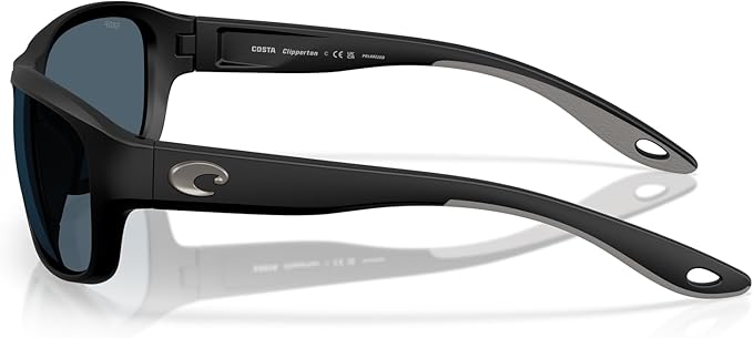 Costa Del Mar Clipperton Matte Black / Grey Polarized Poly Lens