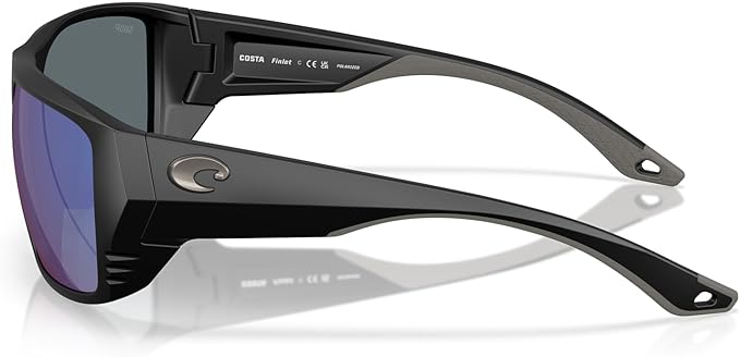 Costa Del Mar Finlet Matte Black / Blue Mirror Polarized Poly Lens