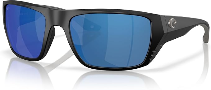 Costa Del Mar Finlet Matte Black / Blue Mirror Polarized Poly Lens