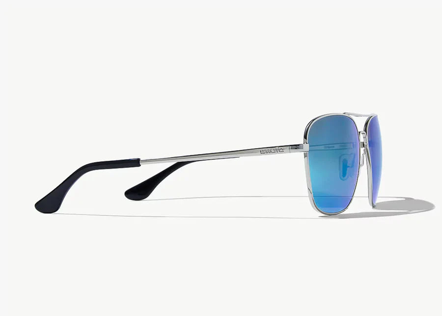 Bajio Sunglasses Snipes Silver Green Polarized Poly Lens