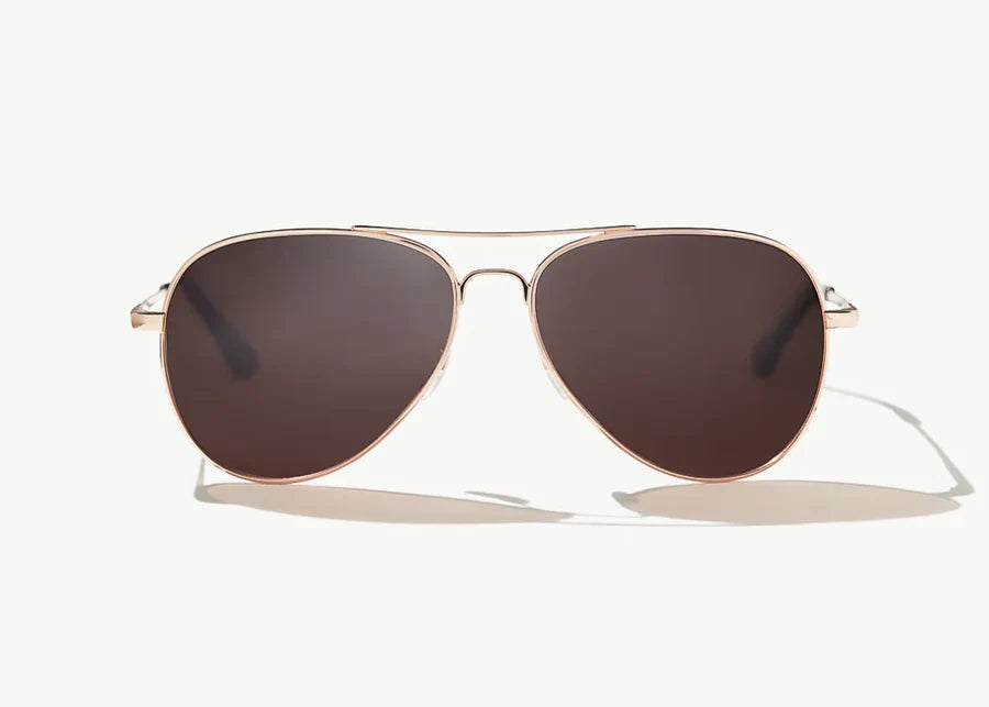 Bajio Sunglasses Soldado Rose Gold Copper Polarized Poly Lens