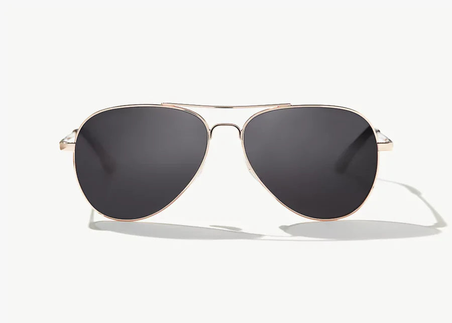 Bajio Sunglasses Soldado Rose Gold Grey Polarized Poly Lens