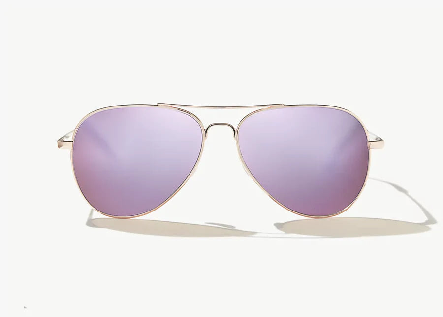 Bajio Sunglasses Soldado Rose Gold Rose Mirror Polarized Poly Lens