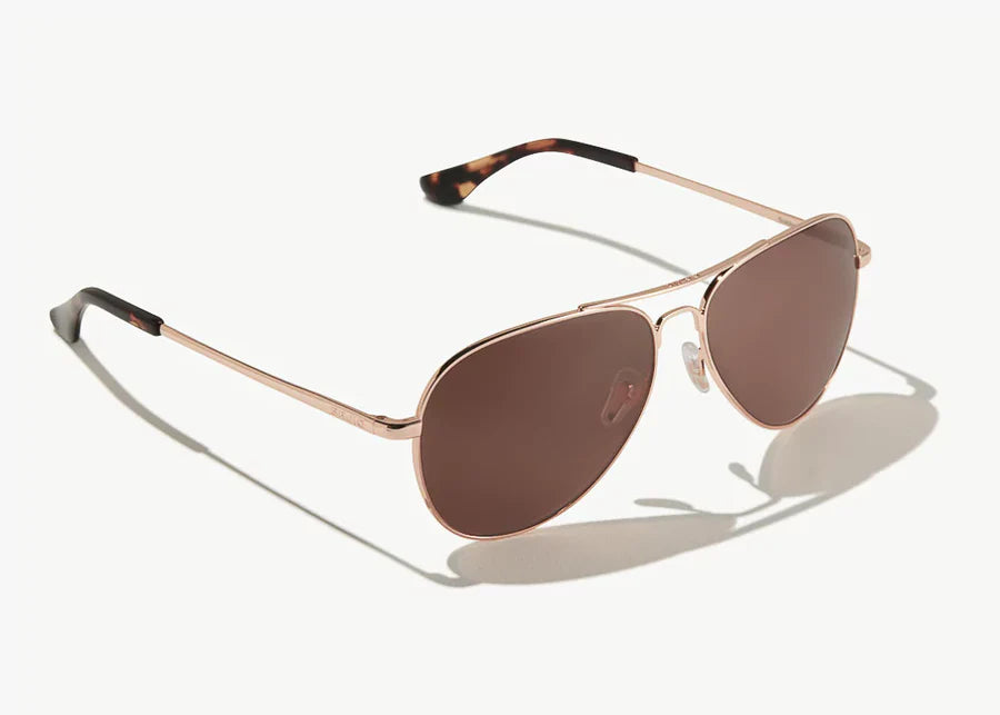 Bajio Sunglasses Soldado Rose Gold Copper Polarized Poly Lens