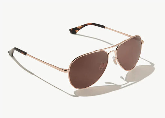 Bajio Sunglasses Soldado Rose Gold Copper Polarized Poly Lens