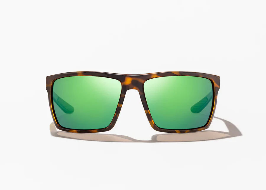Bajio Sunglasses Stiltsville Tortoise Green Mirror Polarized Poly Lens