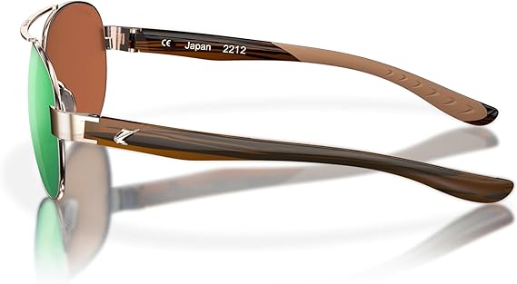 Fin-Nor Sunglasses Surf Candy Rose Gold-Amber / Green Mirror Polarized Poly Lens