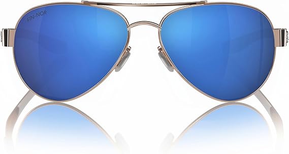 Fin-Nor Sunglasses Surf Candy Gold-Amber / Blue Mirror Polarized Lens