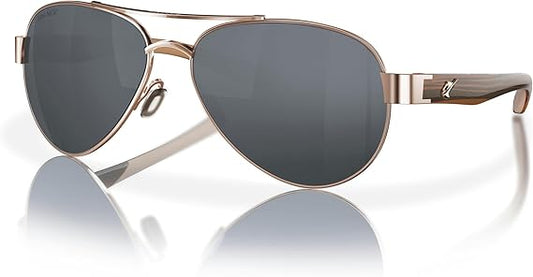Fin-Nor Sunglasses Surf Candy Rose Gold-Amber Grey Polarized Poly Lens