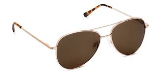 Peepers Eyewear Ultraviolet Gold Aviator Polarized Sunglasses